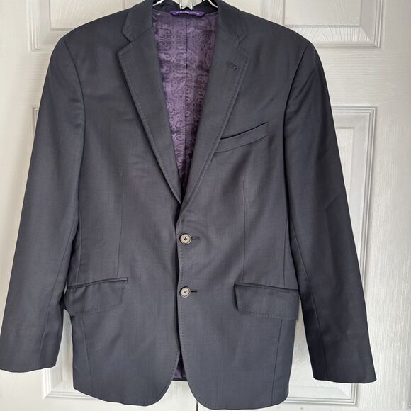 Ted Baker Endurance Blazer Jacket Sports Coat Blue‎ Wool Size 36S - Picture 1 of 8